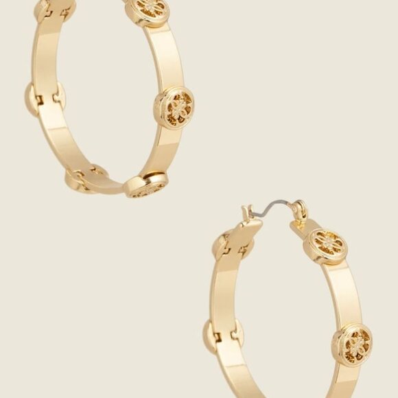 Guess Quattro G Hoop Earrings - NWT - Picture 2 of 3